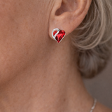 PENDIENTES INFINITO CORAZÓN RUBÍ