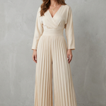 Isla – Pleated Wide-Leg Jumpsuit – Effortless Elegance