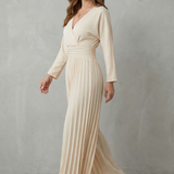Isla – Pleated Wide-Leg Jumpsuit – Effortless Elegance