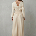 Isla – Pleated Wide-Leg Jumpsuit – Effortless Elegance