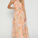 VESTIDO MAXI ELEGANTE CON ESCOTE HALTER
