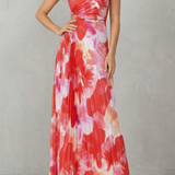 Juniper – Bold bloom – Women’s One-Shoulder Printed Maxi Dress