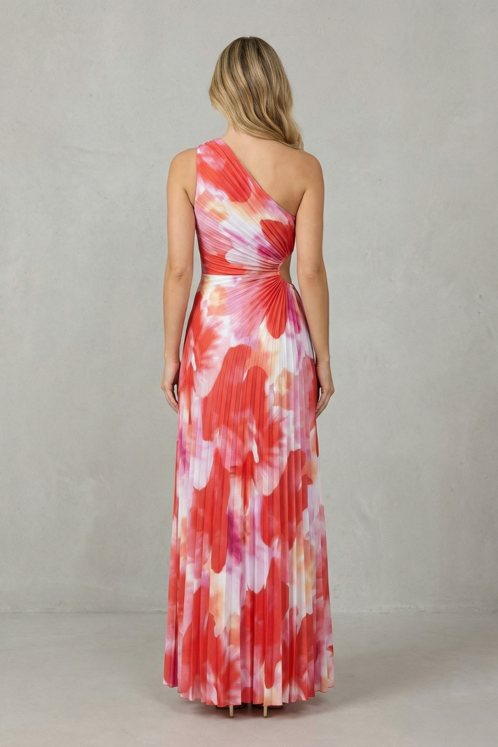 Juniper – Bold bloom – Women’s One-Shoulder Printed Maxi Dress