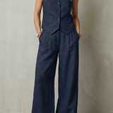 Linéaura – Relaxed tailored elegance – Vest and pants set