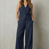 Linéaura – Relaxed tailored elegance – Vest and pants set