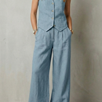 Linéaura – Relaxed tailored elegance – Vest and pants set