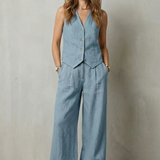 Linéaura – Relaxed tailored elegance – Vest and pants set