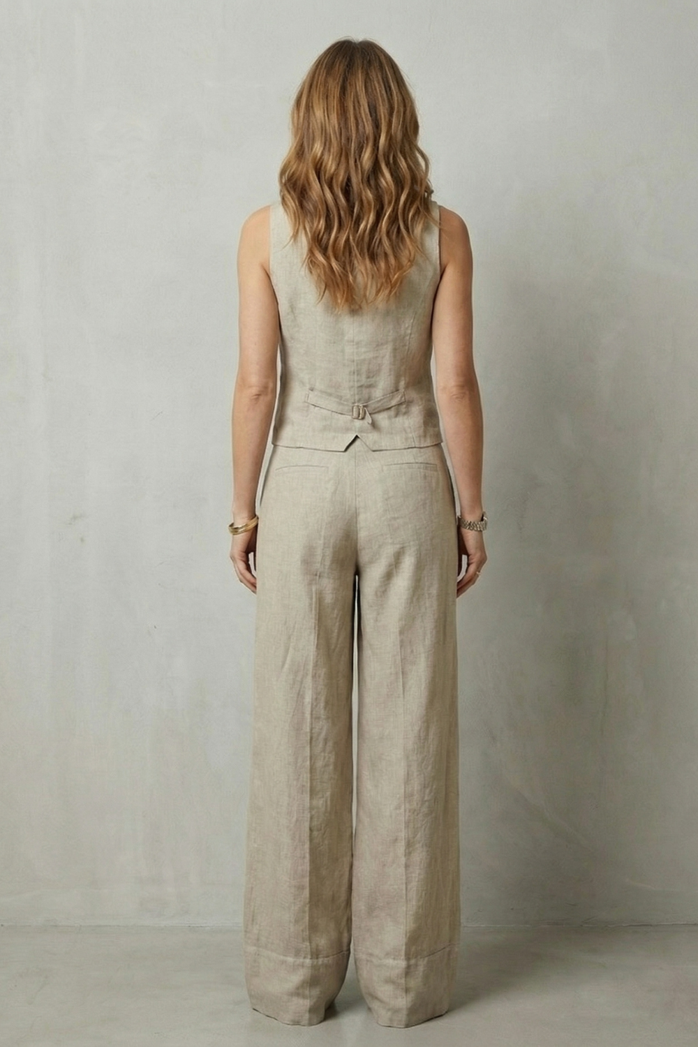 Linéaura – Relaxed tailored elegance – Vest and pants set