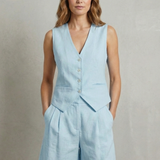 Linévora – Tailored summer ease – Vest and short set