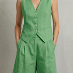 Linévora – Tailored summer ease – Vest and short set