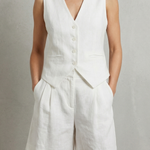 Linévora – Tailored summer ease – Vest and short set