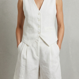 Linévora – Tailored summer ease – Vest and short set