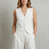 Linévora – Tailored summer ease – Vest and short set