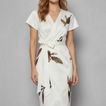 Lioravelle – Effortless wrap silhouette – Midi dress