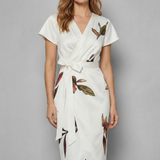 Lioravelle – Effortless wrap silhouette – Midi dress