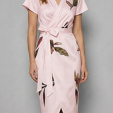 Lioravelle – Effortless wrap silhouette – Midi dress