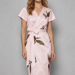 Lioravelle – Effortless wrap silhouette – Midi dress