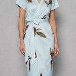 Lioravelle – Effortless wrap silhouette – Midi dress