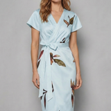 Lioravelle – Effortless wrap silhouette – Midi dress