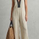 Lunaria – Minimalist zip stand collar – Jumpsuit