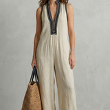 Lunaria – Minimalist zip stand collar – Jumpsuit
