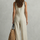 Lunaria – Minimalist zip stand collar – Jumpsuit