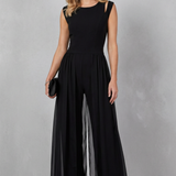 Maelira – Sheer panel cutout – Evening jumpsuit