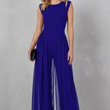 Maelira – Sheer panel cutout – Evening jumpsuit