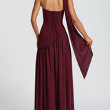 Maliyah Maxi Dress - Cherry Lacquer