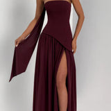 Maliyah Maxi Dress - Cherry Lacquer