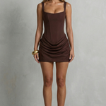 Marcelline – Sculpted draped corsetry – Mini dress