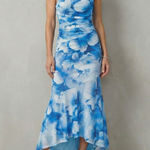 Marissa – Floral elegance – Women’s One-Shoulder Maxi Dress
