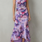 Marissa – Floral elegance – Women’s One-Shoulder Maxi Dress