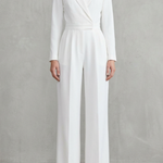 Meilun – Slant-breasted Mid-waist Pantsuit – Elegant Commuter Jumpsuit