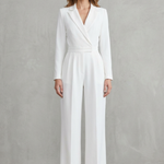 Meilun – Slant-breasted Mid-waist Pantsuit – Elegant Commuter Jumpsuit
