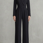 Meilun – Slant-breasted Mid-waist Pantsuit – Elegant Commuter Jumpsuit