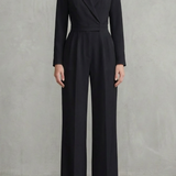 Meilun – Slant-breasted Mid-waist Pantsuit – Elegant Commuter Jumpsuit