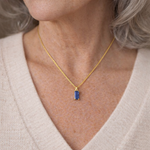 COLLAR MINIMALISTA ZAFIRO COLGANTE