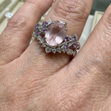 CONJUNTO MIRAVELLE FEUILLE LUMINOSA ANILLO | ORO BLANCO