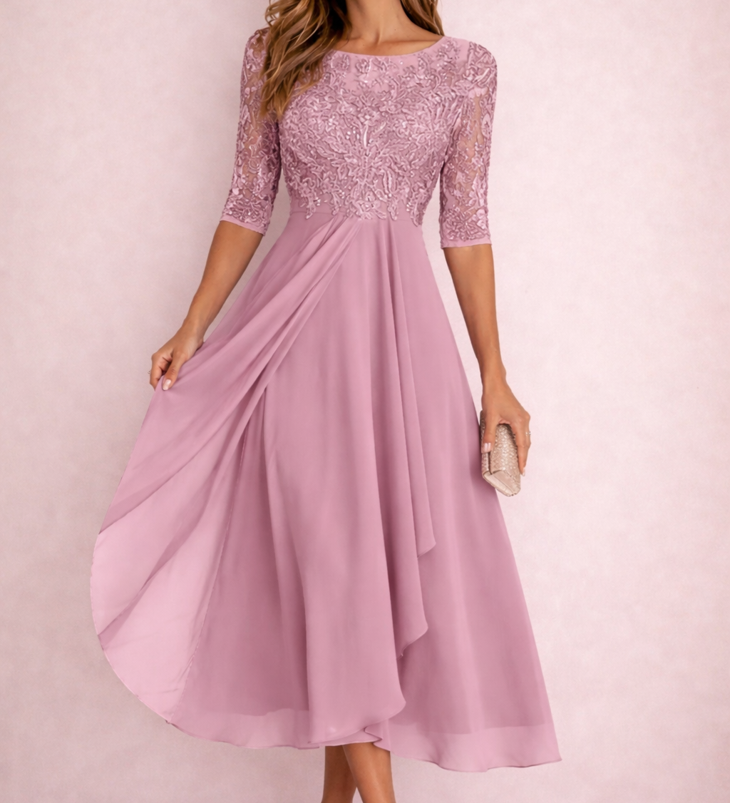 VESTIDO DE ENCAJE ELEGANTE PARA MUJER