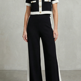 Montrielle – Contrast trim elegance – Two piece set