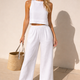 CONJUNTO CHIC DE DOS PIEZAS SIN MANGAS