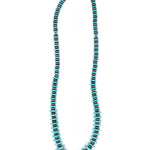 COLLAR ELEGANTE VINTAGE BOHEMIO TURQUESA DISQUE PERLA