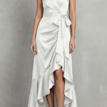 Noctavelle – Satin draped silhouette – Evening maxi dress