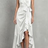 Noctavelle – Satin draped silhouette – Evening maxi dress