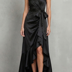 Noctavelle – Satin draped silhouette – Evening maxi dress
