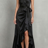 Noctavelle – Satin draped silhouette – Evening maxi dress