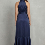 Noctavelle – Satin draped silhouette – Evening maxi dress