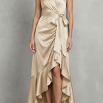Noctavelle – Satin draped silhouette – Evening maxi dress