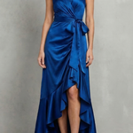 Noctavelle – Satin draped silhouette – Evening maxi dress